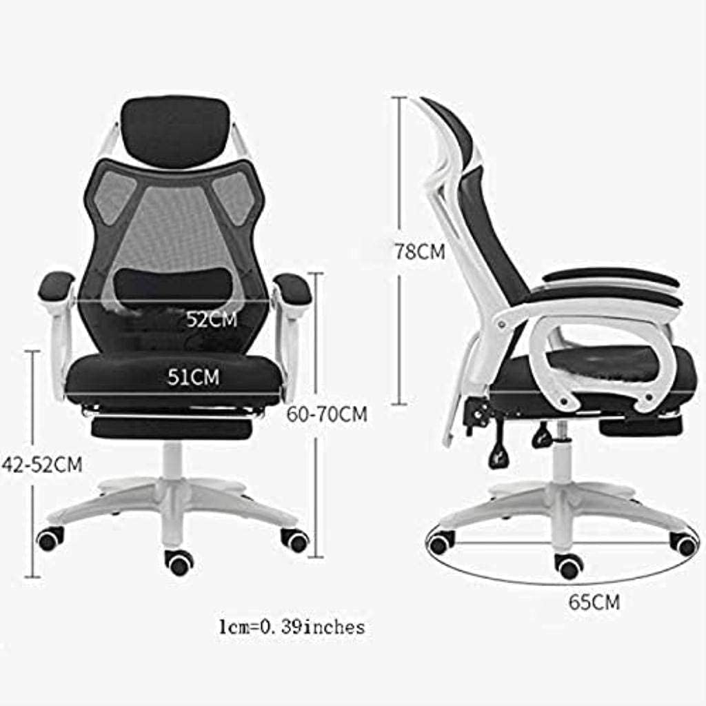 MOLVUS Office Chair Desk Chair,Office Chair Ergonomic Swivel Executive Adjustable Task Computer High Back Chair with Back Supp(chair) (C)