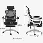 MOLVUS Office Chair Desk Chair,Office Chair Ergonomic Swivel Executive Adjustable Task Computer High Back Chair with Back Supp(chair) (C)