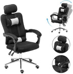 MOLVUS Office Chair Office Chair Ergonomic Swivel High Back Gaming Computer Chair Massage Chair with Armrests (Color : C)(chair) (A)